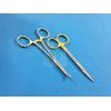 GOLD HANDLE MOSQUITO HEMOSTAT CURVED 5" + IRIS DISSECTING SCISSORS 4.5" STRAIGHT