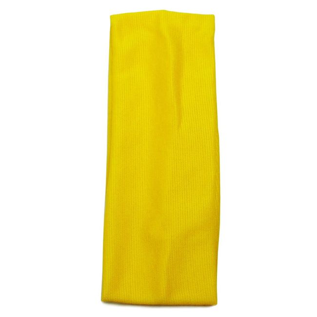 Bling Online 7cm Elasticated Fabric Headband. (Bright Yellow)