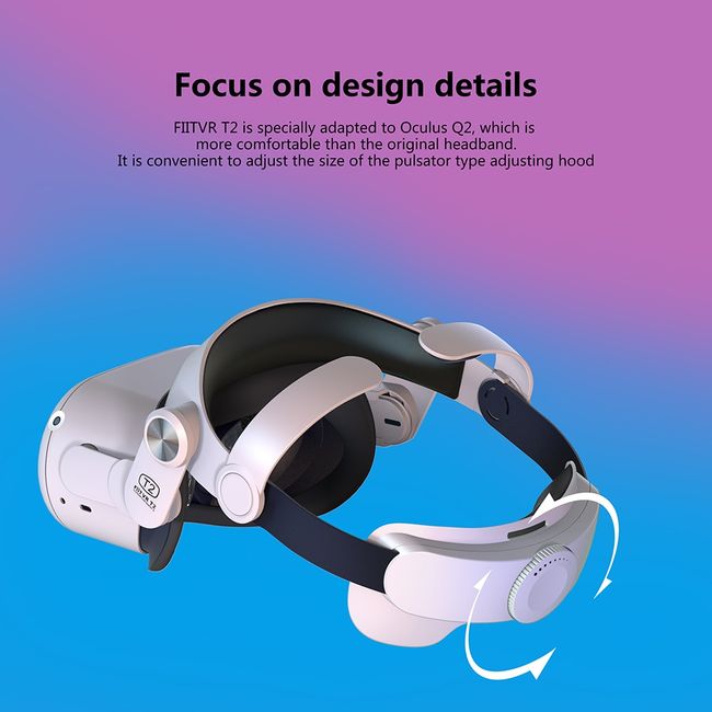 VR Comfortable Replacement Headset VR Accessories Weight Loss Headband, for Oculus Quest 2