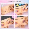5D Makeup Exercise Face Board, Perfect Aid for Practising Makeup Practice Board, Makeup Practice Face Board, Reusable Silicone Makeup Practice Board