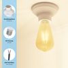 ledscom.de Ceiling Light/lamp Holder Elektra, Porcelain, White Glossy, 1x E27 max. 300W