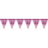Unique Party Pink 40 Glitz Pennant Bunting (One Size) (Pink)