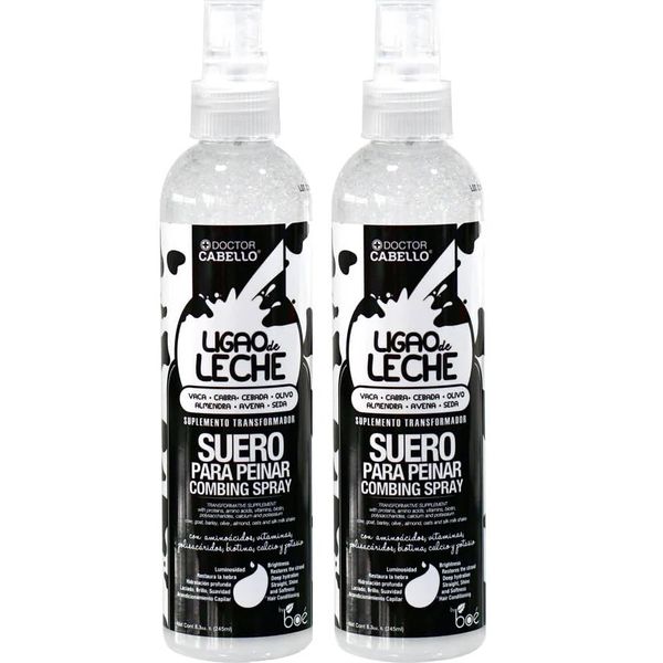 DOCTOR CABELLO Ligao de Leche Combing Spray, 8.6 Oz, 2 Pack