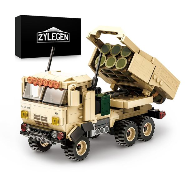 ZYLEGEN Military Vehicles Toy Building Set, Armored Vehicles Building Kit, Wars Army Battle Car Constrction Building Block for Kids and Adult (443PCS)