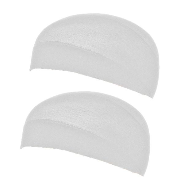 Rise World Wig Wig Wig Cap Dedicated Net Hair Net 2 Pieces (White), white