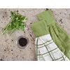 Ritz 100% Cotton Hanging Tie Towels, Cactus, Solid & Checked-2 Piece