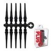 NineDartOut.us New!! Fit Point Plus Soft Tip Dart Tips - 50 Count (Black)