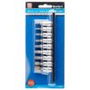 Blue Spot 01521 9 Piece 1/4 Inch Star Bit Socket Set on Rail