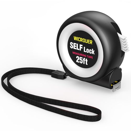 Tape Measure 25FT Self-Locking, Steel Made Retractable Measurement, Imperial/Metric Scale, MID Precision, Easy to Read, Used for Architects, Carpenters, Handicrafts. (25FT)