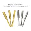 SEIWEI Chainsaw Sharpener Burrs, Titanium Plated, 4mm, 6pcs Set