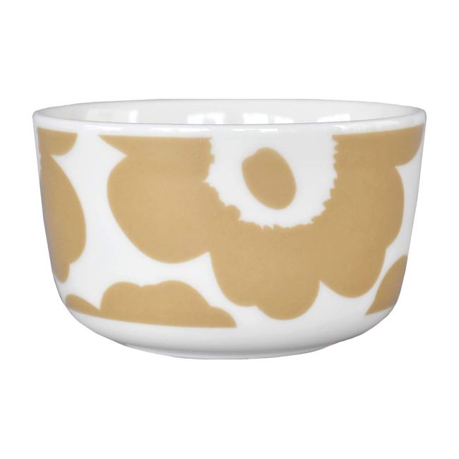 marimekko UNIKKO Unikko Bowl, 8.5 fl oz (250 ml), Beige, Scandinavian Tableware