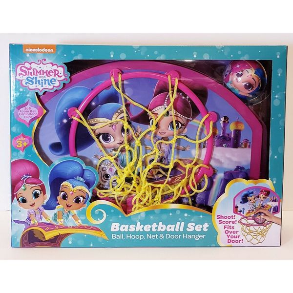 Shimmer and Shine Over the Door  Basketball Set Ball, Hoop Net & Door Hanger, 3+