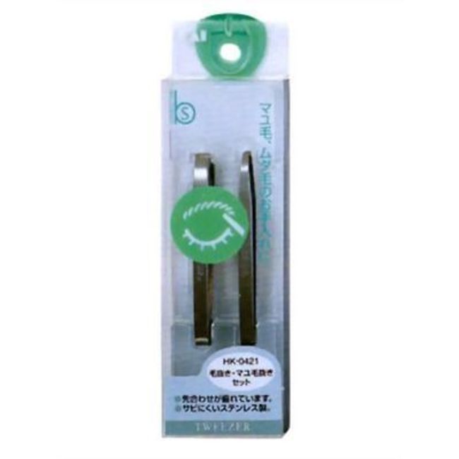 Kaijirushi Co., Ltd. B Selection Tweezers and Cocoon Remover Set (1 set)<br> &lt;For the care of eyebrows and unwanted hair&gt;