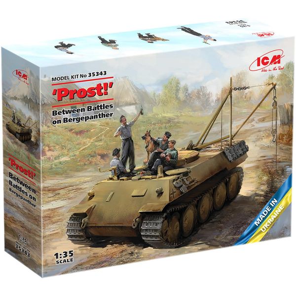 ICM 1/35 German BergePanzer w/Tank Soldier Plastic Model 35343