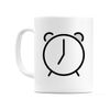WeDoMugs Alarm Clock Graphic Icon Ceramic 11oz Coffee Tea Gift Mug Cup
