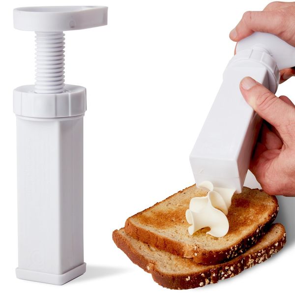 Butter Mill Butter Dispenser Stick - Twist to Spread Thin Butter Ribbons, Kee...