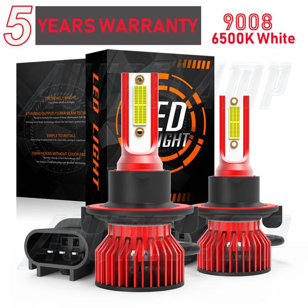 2PC LED Headlight Bulbs Kit H13 9008 for Dodge Ram 1500 2006-2012 High&Low