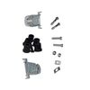 MC001563 - D Sub Backshell, DA, 180??, Zinc Alloy Body