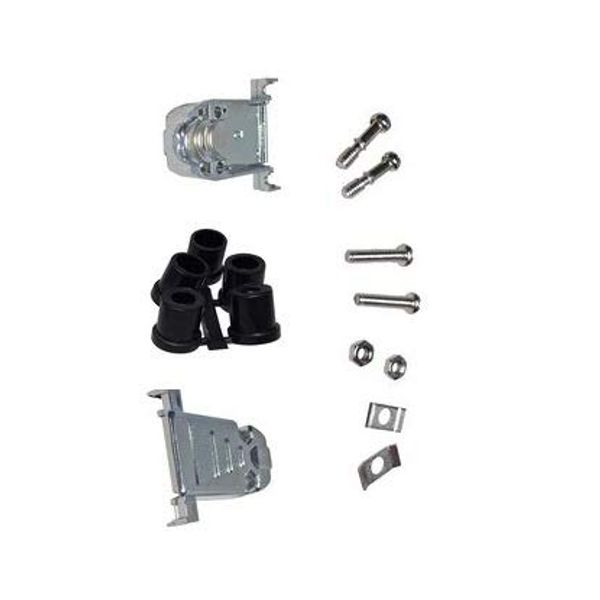 MC001563 - D Sub Backshell, DA, 180??, Zinc Alloy Body