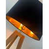 Black Velvet Brushed Copper Oval Lampshade