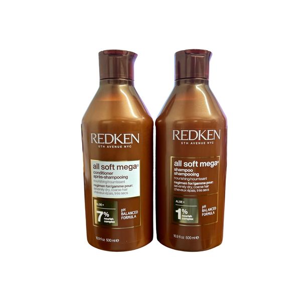 Redken DUO All Soft Mega Shampoo & Conditioner 16.9oz
