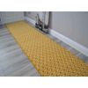 Modern Luna Mustard Off White Long Hall Runner Cut To Size