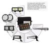 RGB 8 Gang Switch Panel On-Off LED Light Car Switch Panel Circuit Control 12-24V