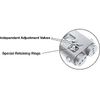 105 No Hold Open Overhead Concealed Closer Package for Side-Load Installation 