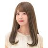 AQUADOLL Wg339SBR Wig, Semi-Long, Medium, Long, Full Wig, Black Hair, Blonde, Pudding, One Size Fits Most, SBR. See-Through Brown