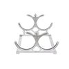 Silver Aluminum 7" Nitrous Oxide NOS Bottle Bracket Holder Dual Bottle Bracket