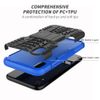 Yiakeng iPhone XR Case with Screen Protector, Shockproof Silicone Protective with Kickstand (Blue)