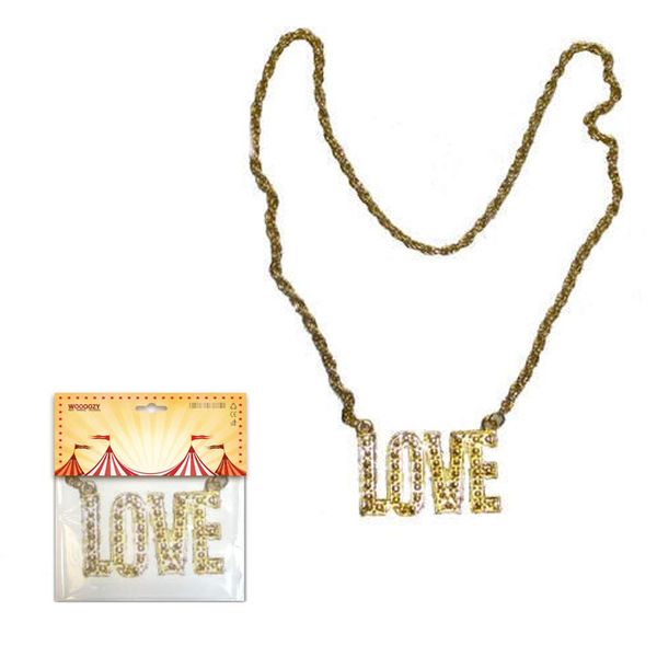 Party Discount ® Gold Love Necklace