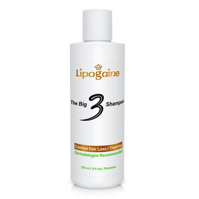 Hair Regrowth Shampoo, Lipogaine Big 3 Shamoo