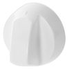 Spares2go White Control Knobs for AEG/Baumatic Oven Cooker & Hob (Pack of 4 + Adaptors)