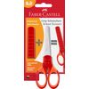 Faber-Castell 181550 Grip School Scissors - Red