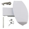 SPARES2GO Door Handle Kit for Hotpoint-Ariston Washing Machine (White)