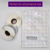 1" x 3" Suffocation Warning Labels Transparent Background - (2) Rolls of 500