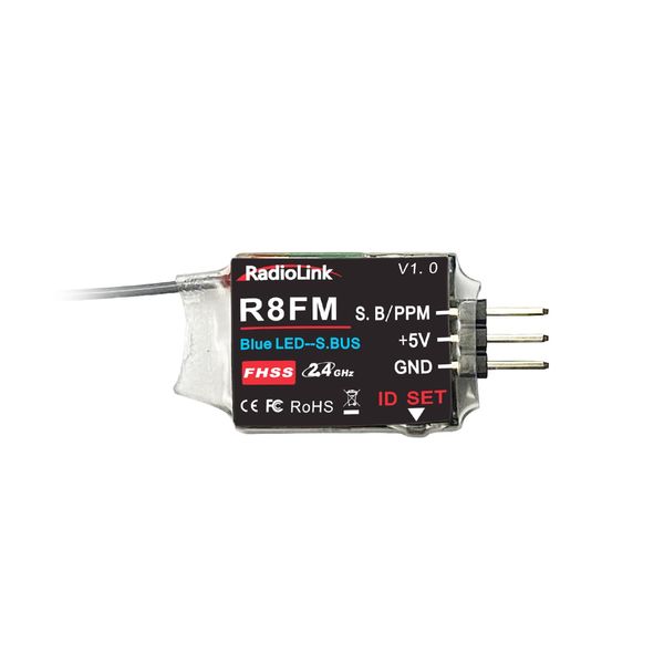RadioLink Receiver Series 2: Mini Receiver (R8FM) for FPV Drones, Small Fixed Wings