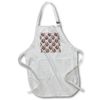 3dRose Medium Length Apron with Pouch Pockets 22w x 24l - Pretty Pink and Cream Hydrangea Floral Pattern Patterns