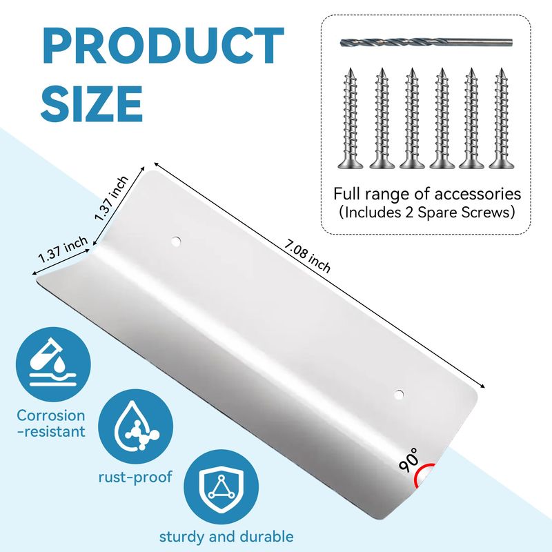 2 Pcs Garage Door Mouse Guard - Garage Door Seal Guards Rustproof Side ...