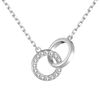 Philip Jones Circle Link Necklace Created with Zircondia® Crystals