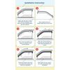 For Toyota Highlander 2008 2009-2013 Window Visor Vent Sun Rain Guards Deflector