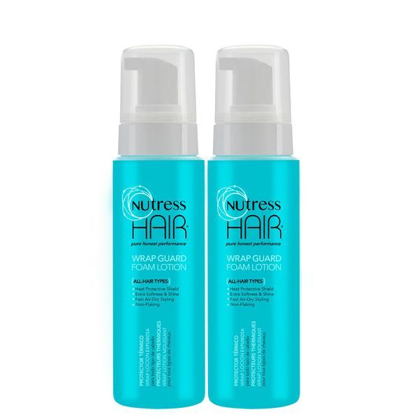 Nutress Foam Wrap Lotion 8oz, Twin Pack