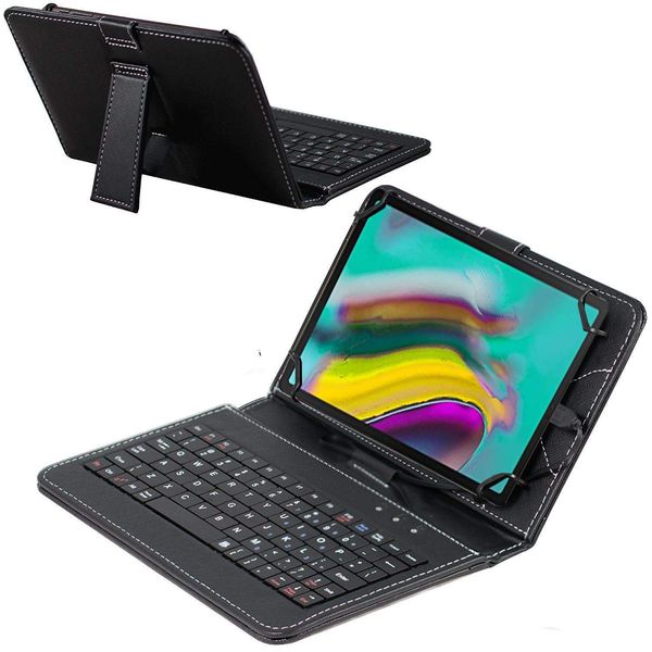 Navitech Black Keyboard Case Compatible with The Fire HD 10 Tablet, 10.1''