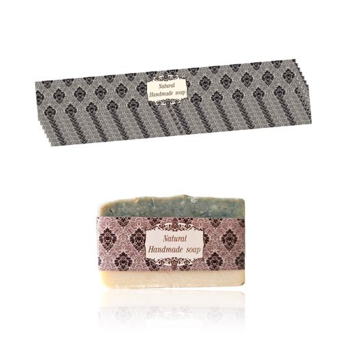 WRAPWAVE Premium Soap Wrapping Paper & Cardboard Sleeves for Homemade Soap Bars, Ideal for Special Occasions, 100 Sheets, 1.18x 8.27INCH