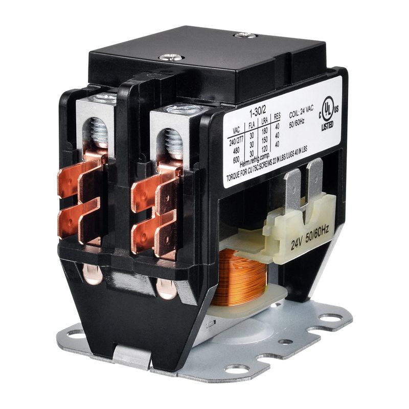 BOJACK 2 Poles FLA 30 Amp Coil 24 VAC Air Conditioner Condenser ...