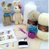 Crochet Beginners Kit Arthur & Betsy Bunny Luxury Complete Beginner Craft Kit