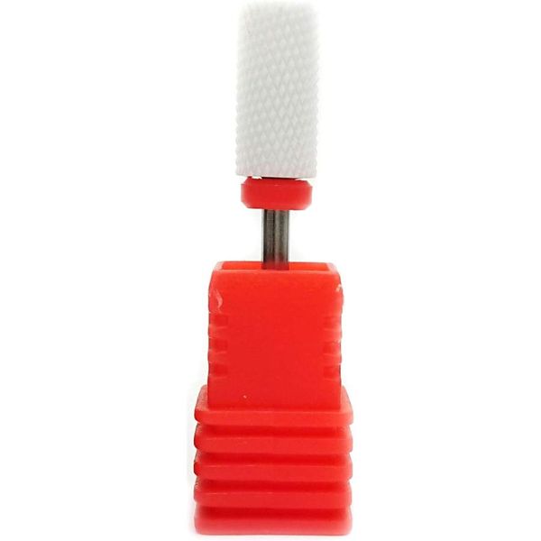 Nail drill bit, nail remover, gel nail, nail bit, cross cut, ceramic, double-edged (red &quot;F&quot; fine (fine) approx. 240G)