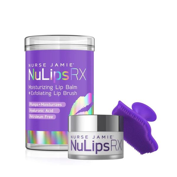 Nurse Jamie NuLips RX Moisturising Lip Balm + Exfoliating Lip Brush (12ml)