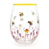Busy Bees Stemless Gin Cocktail Glass Tumbler